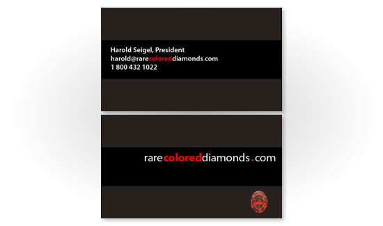Rare Colored Diamonds - Business Cards